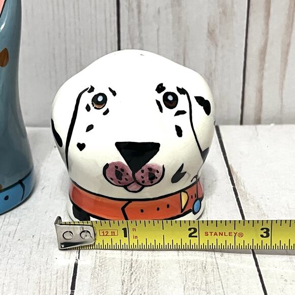 Dogzilla Salt & Pepper Shaker Set Blue Dog & Dalmatian - Picture 11 of 13
